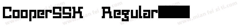 CooperSSK Regular字体转换